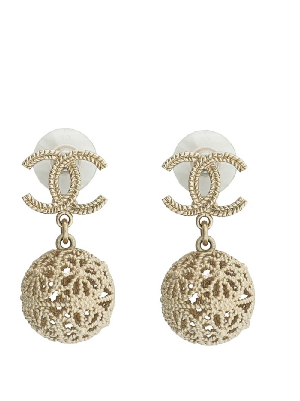 Chanel drop earrings